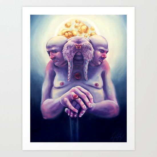High Society Walrus Art Print