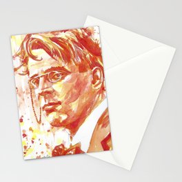 W. B. YEATS - watercolor portrait .5 Stationery Card