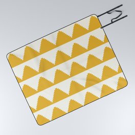 Geometric Pyramid Pattern XLIII Picnic Blanket