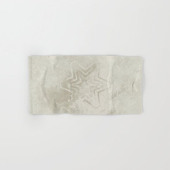 Delicate ivory star mandala Hand & Bath Towel