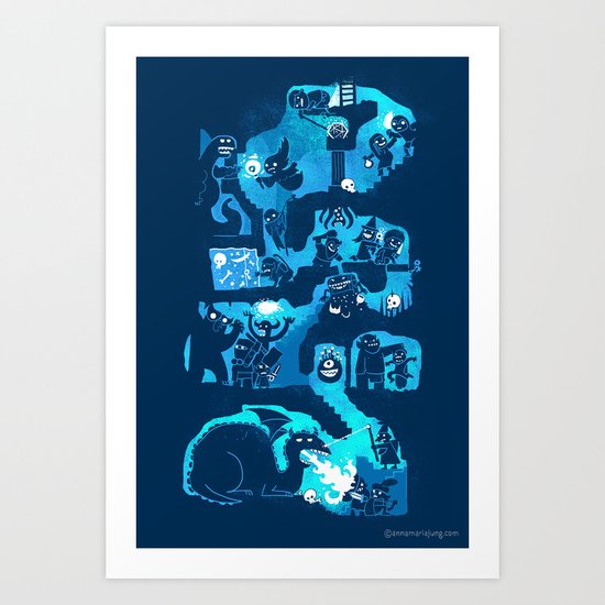 Dungeon Crawlers Art Print