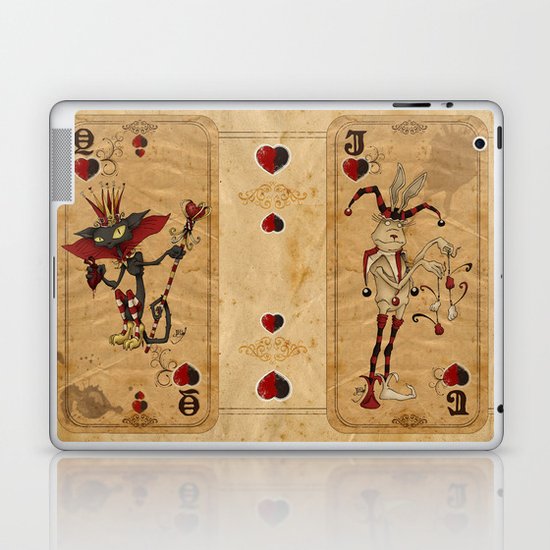 Oddity Playcards - Joker & Queen Laptop & iPad Skin