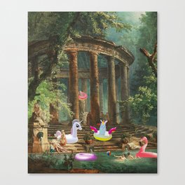 18th Century Pool Party Canvas Print