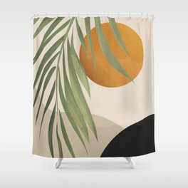 Abstract Art Tropical Leaves 47 Shower Curtain