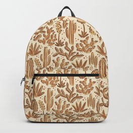 Cactus Desert - gold and copper Backpack