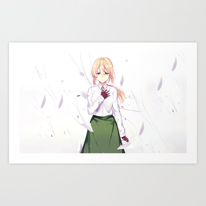 Violet Evergarden Art Print by Iestyn Knott