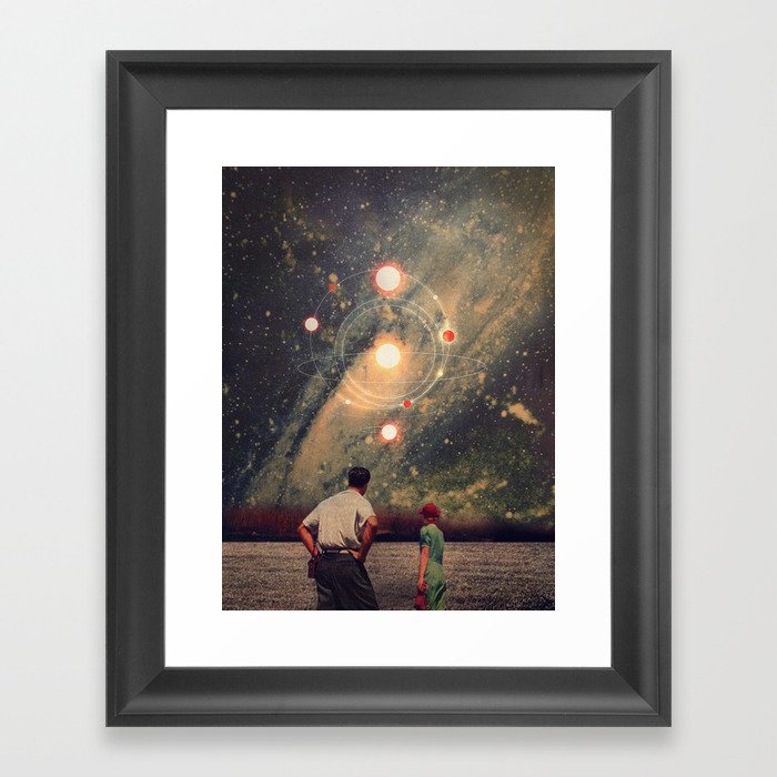 Light Explosions In Our Sky Framed Art Print
