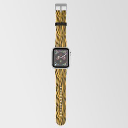 Neon Orange Tiger Pattern Apple Watch Band