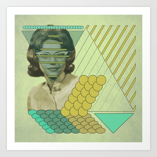 trying to hide behind regularity Art Print