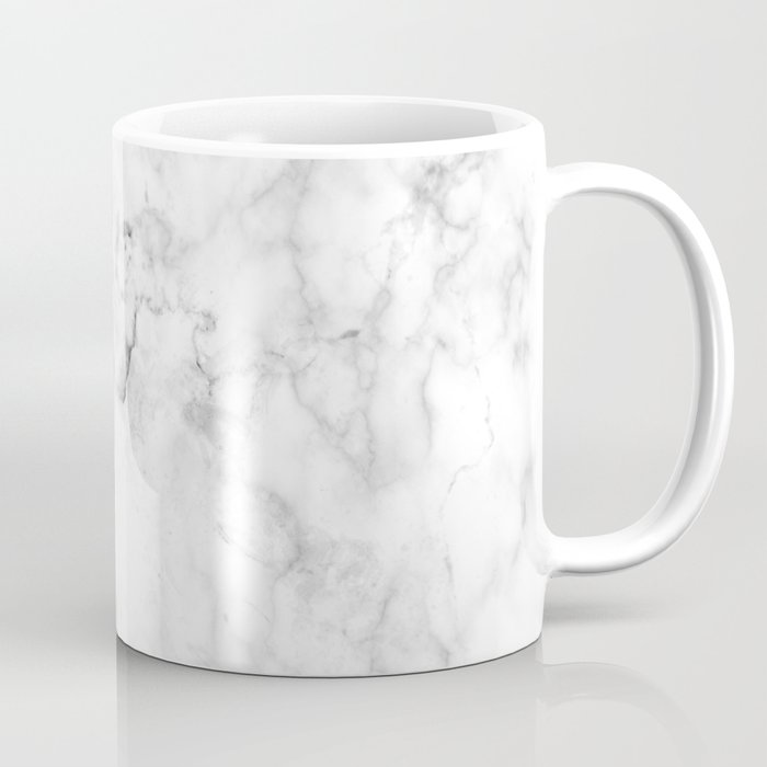 Marble pattern on white background Coffee Mug