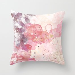 Abstract Alcohol Ink Art Daydream 01 Throw Pillow