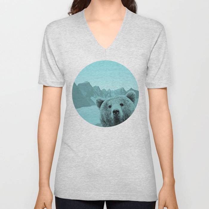 Bear With Me V Neck T Shirt