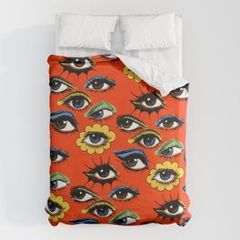 60s Eye Pattern Bettbezug