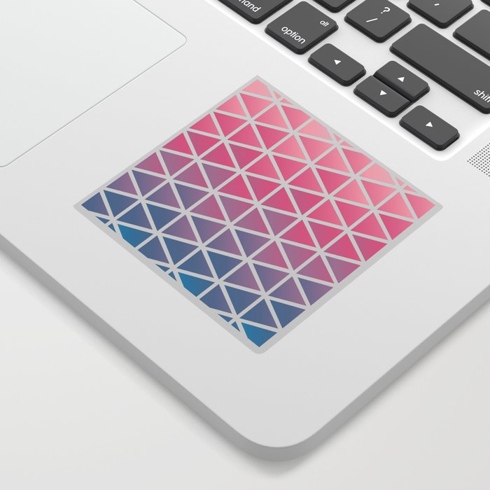 chalky pastel pink triangles Sticker