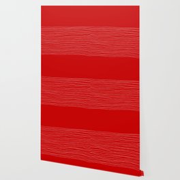 Hand Striped Red Wallpaper