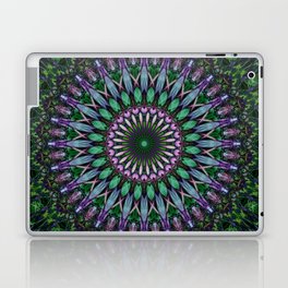 Violet, green and blue mandala Laptop Skin