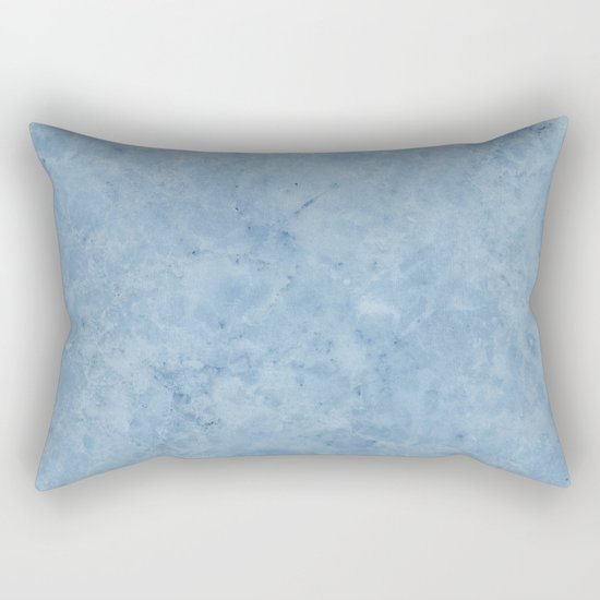 Lento blue marble Rectangular Pillow