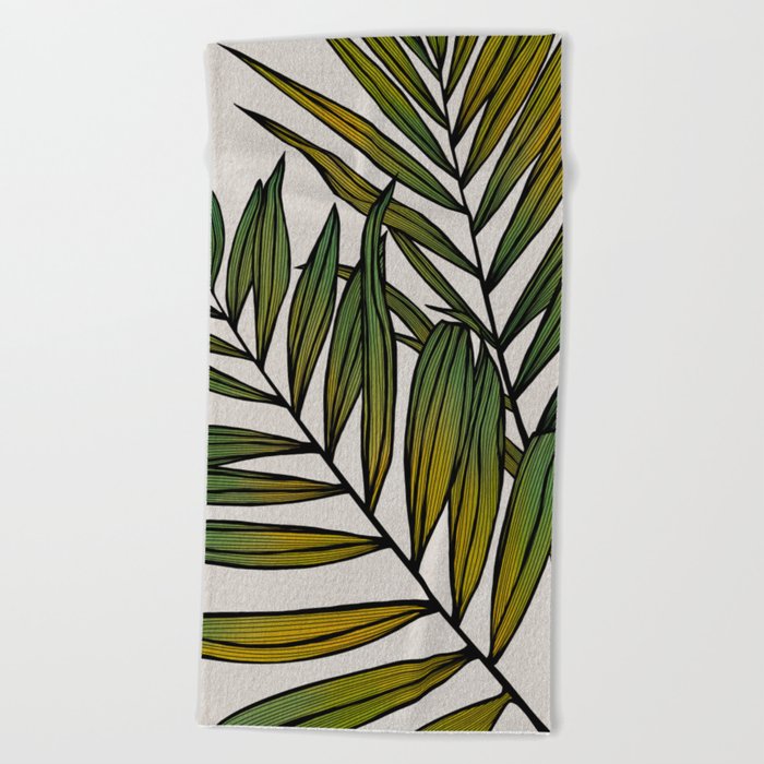 Exotic Colorful Leaves No. 2 Beach Towel