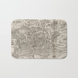 Vintage Pictorial Map of Rome Italy (1575) Bath Mat | Romehistory, Rome, Antiqueromemap, Historicalrome, Atlasofrome, Iloverome, Romemap, Oldromemap, Cityofrome, Iheartrome 