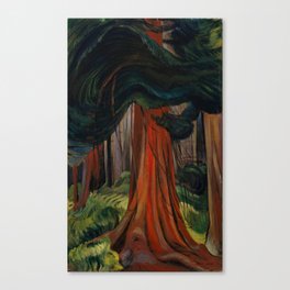 Emily Carr - Red Cedar - Canada, Canadian Oil Painting - Group of Seven Canvas Print