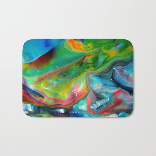 Spring abstraction Bath Mat