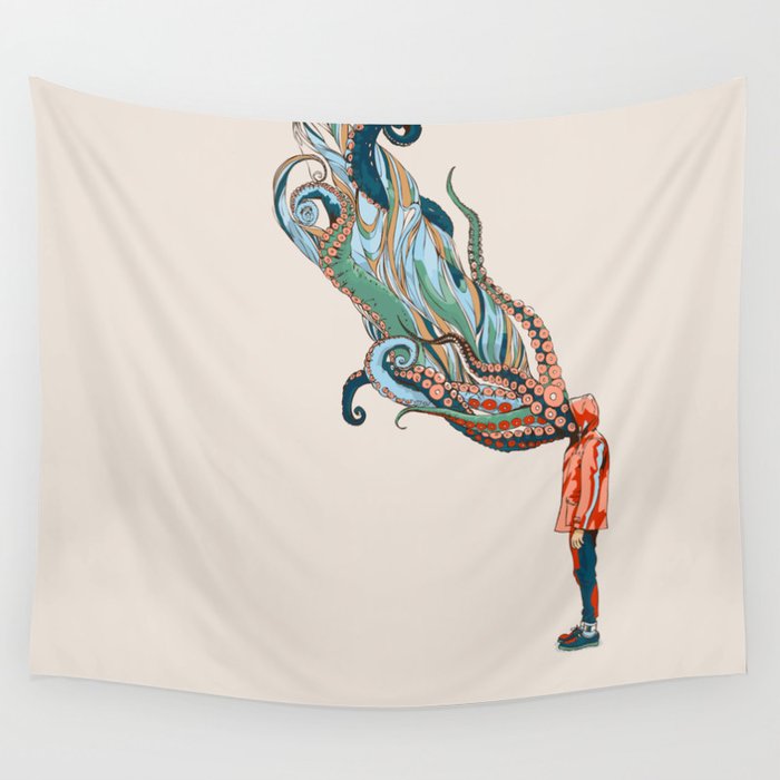 Octopus in me Wall Tapestry