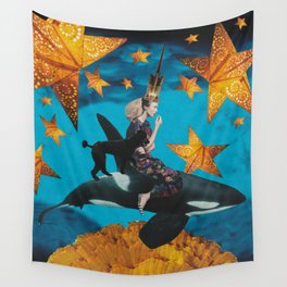 Sea of Stars (Pop Collage) Wall Tapestry
