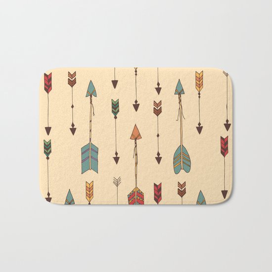 Vintage Tribal Arrows Bath Mat