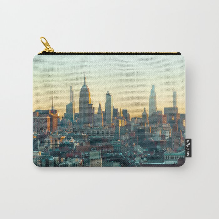 New York City Skyline | Sunset From Lower Manhattan | Travel Photography Carry-All Pouch