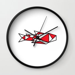 Japanese Inspired Matsuba Koi Wall Clock