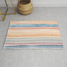 Colourful Fine Lines  Rug