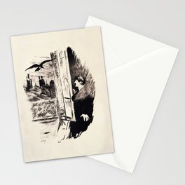  Raven - Edouard Manet Le Corbeau Stationery Card