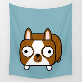 Boston Terrier Loaf - Red Brown Boston Dog Wall Tapestry