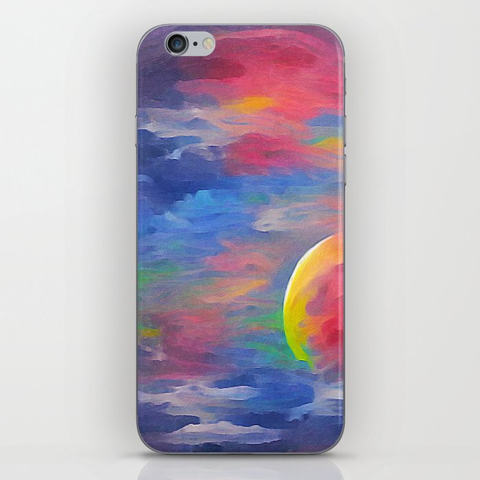 Rainbow Moon iPhone Skin