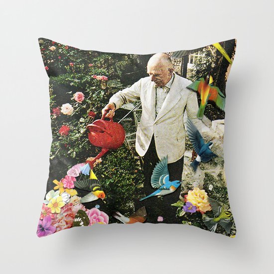 WATERING CAN Throw Pillow