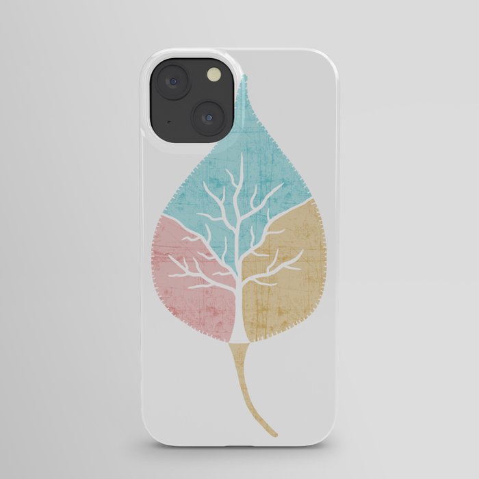 Leaf Tree Pastel iPhone Case