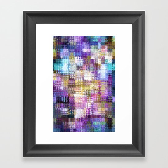 Played Plaid Framed Art Print