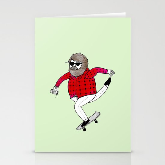 On how to overcome certain obstacles while skateboarding Stationery Cards