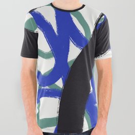 Abstract brushstrokes and line deco var 2 All Over Graphic Tee