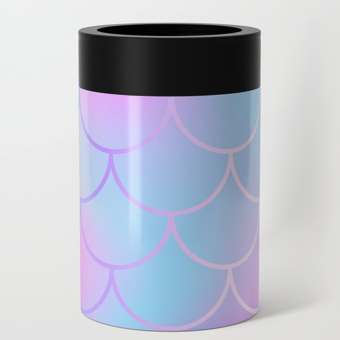 Purple & Blue Watercolor Mermaid  Can Cooler