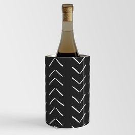 Boho Big Arrows in Black and White Wine Chiller