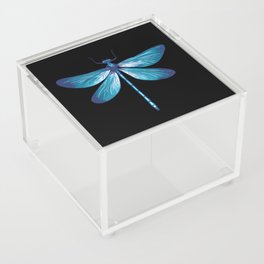 Beautiful Dragonfly detailed blue insect Acrylic Box