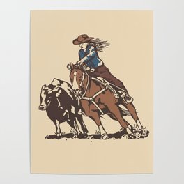 Cow Horse  Poster
