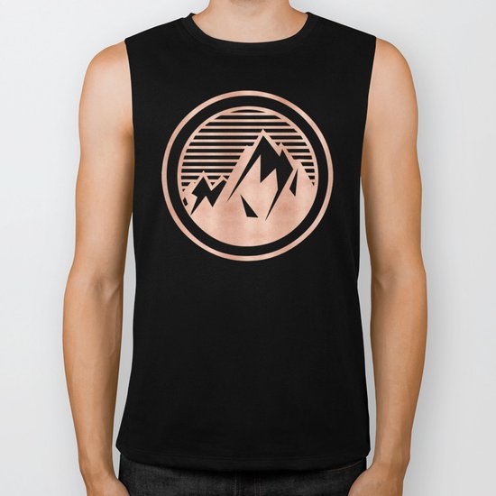 THE MOUNTAIN Rose Gold Biker Tank