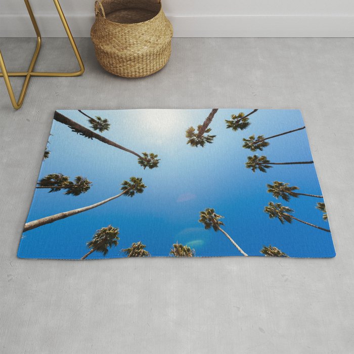 Palm Trees in Los Angeles Rug