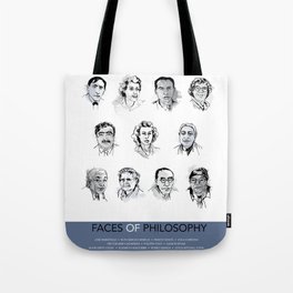 MAP Faces of Philosophy Poster Tote Bag