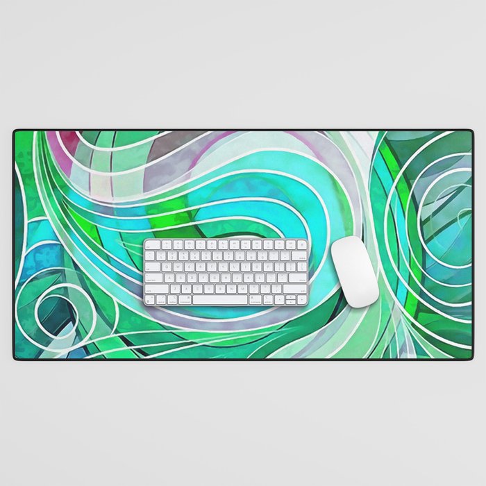 Everything Is Created Imperfect Agean Waters Desk Mat