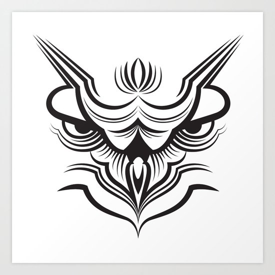 Owl Art Print