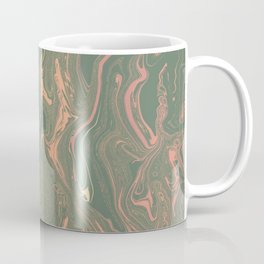 Liquid Art Marble Green Coffee Mug