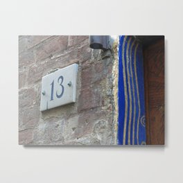 13 - Blue Starry Night Door Metal Print